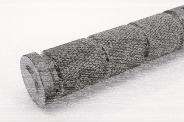 GZP Blk knurled rider footpegs ST18-up (FR)
