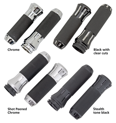GZP Black/cut Cobra grip set (FR)