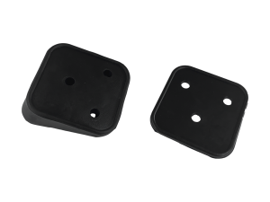 GZP Black rubberpadset licenseplate moun