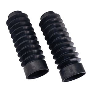 GZP Black rubber forkboots 49mm 9" long (FR)