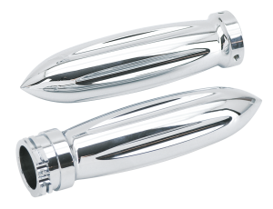 GZP Chrome billet grip set Rocket sty (FR)