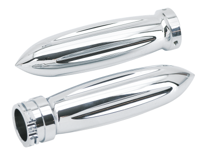GZP Chrome billet grip set Rocket sty (FR)