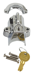 GZP Chrome Helmet lock and key kit (FR)