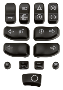 GZP Blk switch buttons kit FLH/T16-up (FR)