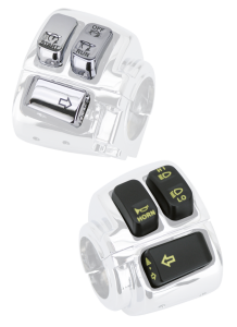 GZP Chr LED switchkit Softail+Dyna 07up (FR)