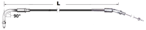 Idle cable Stealth HS40 BT96 LN=44" (FR)