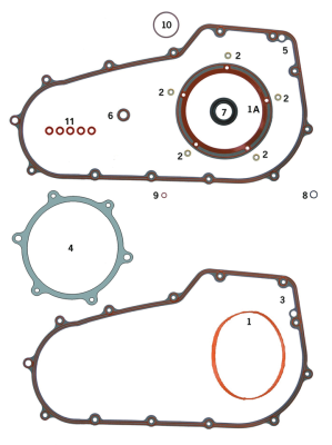 5pck Seal washer 85up cover screws (FR)