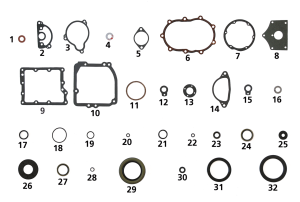 Transmission oil seal set BT36-69 (FR)