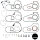 5pck Silicon Primary Gasket FLT/FXR94-06 (FR)