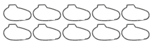 5pck primary gasket XL67-76 0,8mm (FR)