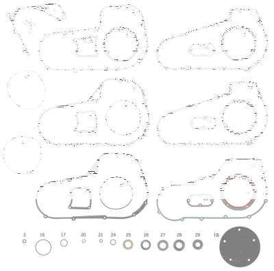 10pck Primary gasket FL/FLH 65-80 (FR)