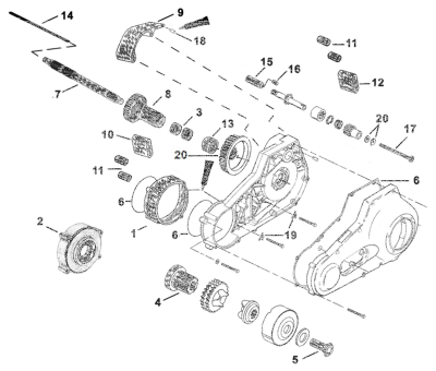 12mm Starter jackshaft spacer (FR)