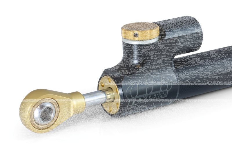 HyperPro Steering Damper Black 160mm (FR)