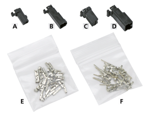 AMP 040 Series 2-Wire Plug Housing OEM72 (FR)