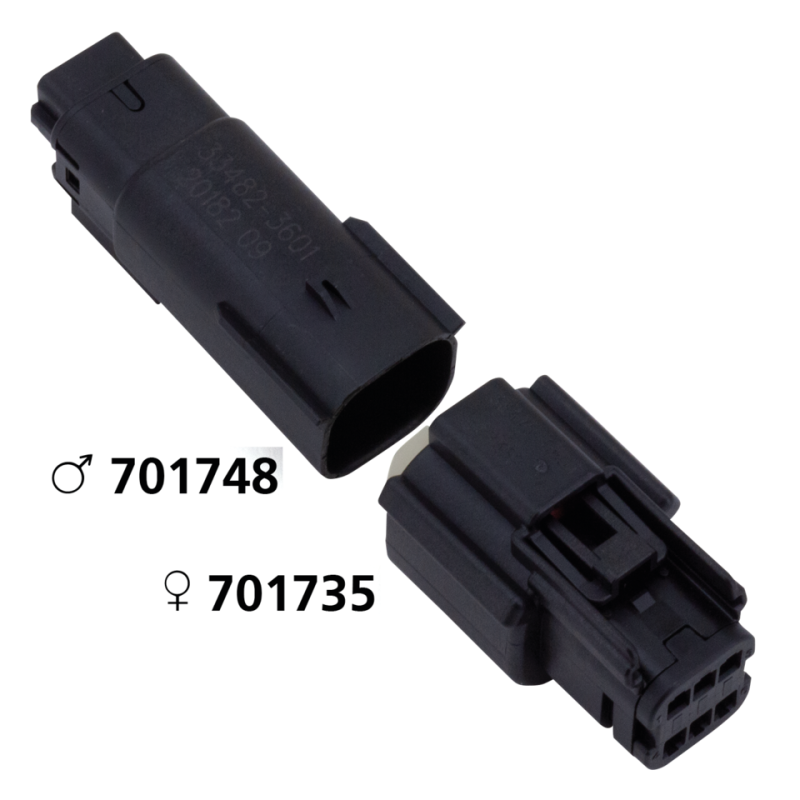 Molex 07Up 6-Position Male Black OEM7218 (FR)