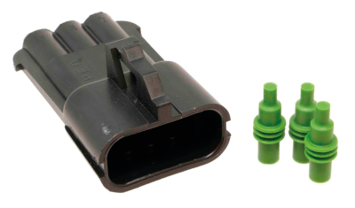 Delphi-Packard Weatherpack, 3-Wire Male (FR)
