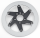 Aeronal disc 300mm RH black (FR)