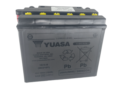 UN-2800 Yuasa YB16-B without acid, inkl. 7,50 Euro Consigne de la batterie (FR)