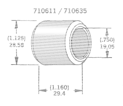 Axle spacer zinc plated #41591-81 (FR)