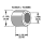 Axle spacer zinc plated #43657-89 (FR)