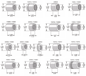 Axle spacer chrome plated #43358-83A (FR)