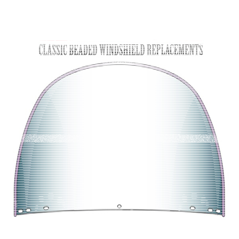 Replacement TOP Windshield CLEAR beaded (FR)