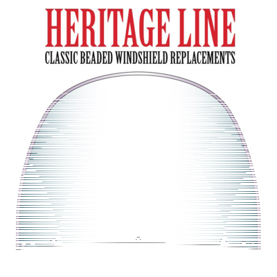 Replacement TOP Windshield CLEAR beaded (FR)