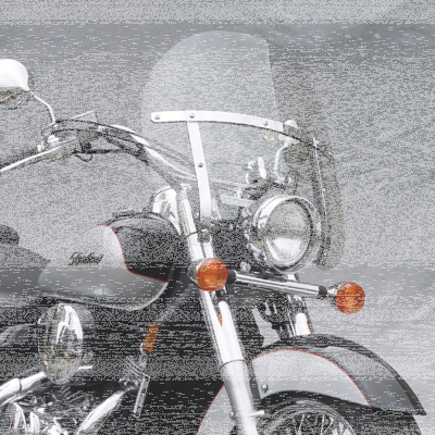 Chopped heavy duty Windshield FLST round (FR)