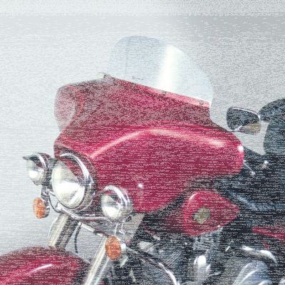 Screen Tint height 7" FLH60-85 fairings (FR)