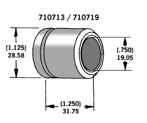 Axle spacer zinc plated #40915-94 (FR)