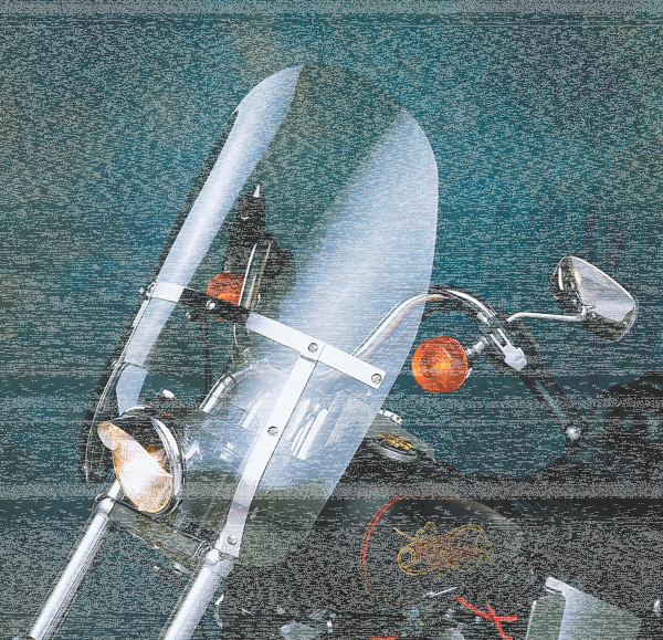 Touring Windshield kit FLH notched h.d. (FR)