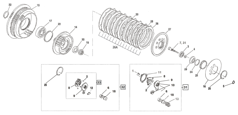 Clutch Hub 02-up Buell & XR1200 (FR)