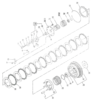 Clutch hub XL71-e84 (FR)