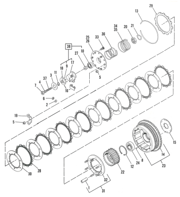 Clutch hub nut XL67-84 (FR)