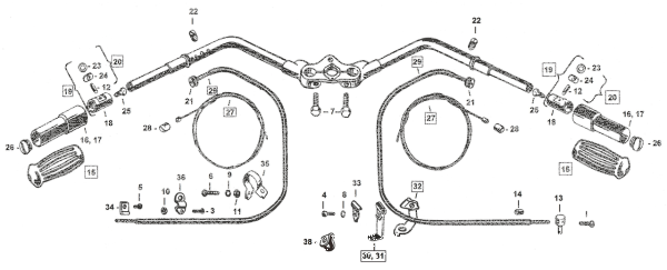 Spiral, pull type (lh throttle) #3312-42 (FR)