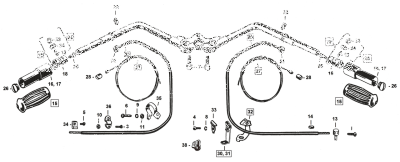 Handlebar Standard inline Black (FR)