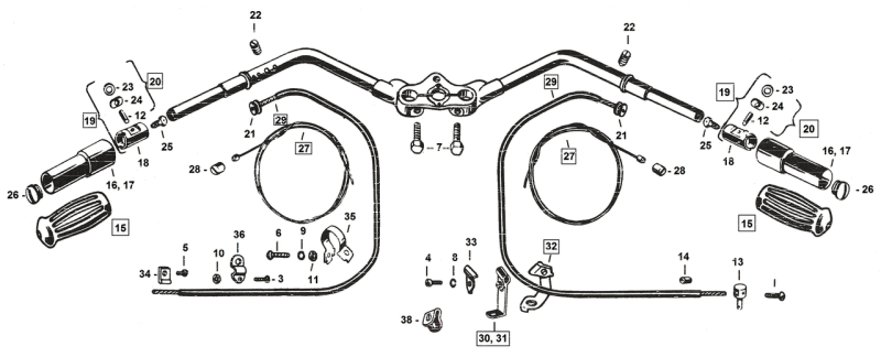 Handlebar Speedster offset Black (FR)