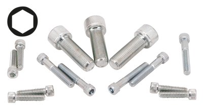 10pck Chrome Allen screws 1/4x1/2-28 UNF (FR)