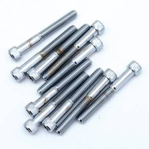 10pck Chrome Allen screws 5/16x2 1/2 UNC (FR)