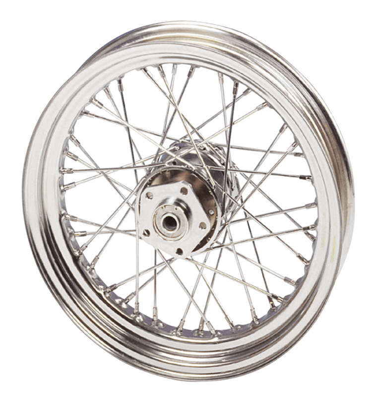 Chrome wheel 16x5.50 st.hub INOX spokes (FR)