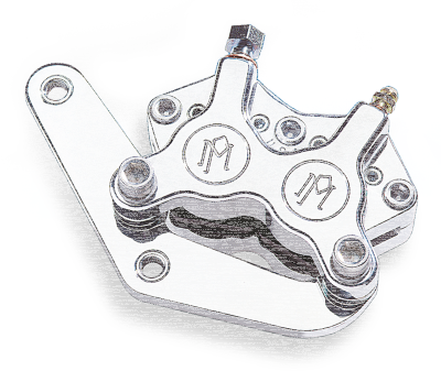 PM Front caliper 125x4SL 84-99 polished (FR)