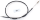 Black clutch cable 38618-68+8" L=57" (FR)