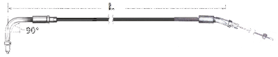 Idle cable ClearCoat HS40 96-up LN=44" (FR)