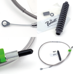 Clutch cable braided coated BT87 L=55" (FR)