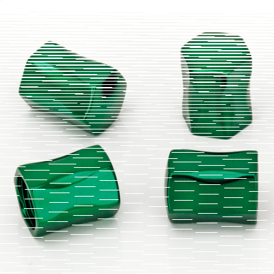 4Pck Nugget Design Valve Stem Cap Green (FR)