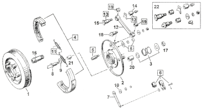 Front Brake Shackle Rebuild Kit BT40-48 (FR)