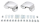 Tour-Pak DeLuxe Chrome Hinge Kit FL87-13 (FR)