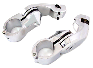 Adj. Peg mounts Angled 2.5" Short Chrome (FR)