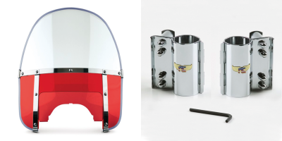 Beaded H-Duty round top/notched red (FR)