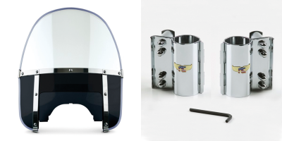 Beaded H-Duty round top/notched black (FR)